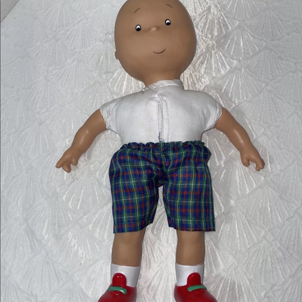 👛👛Caillou Doll Vinyl Head Talking Plush As Is